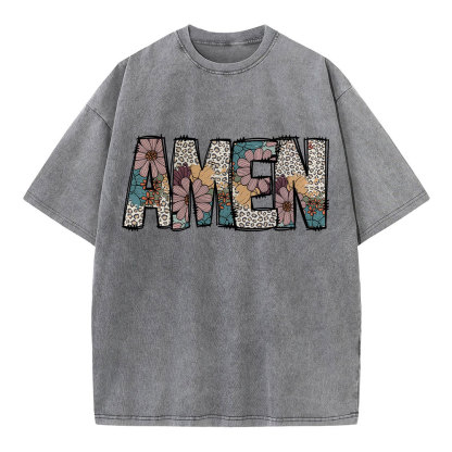 Amen Vintage Christian Washed T-Shirt