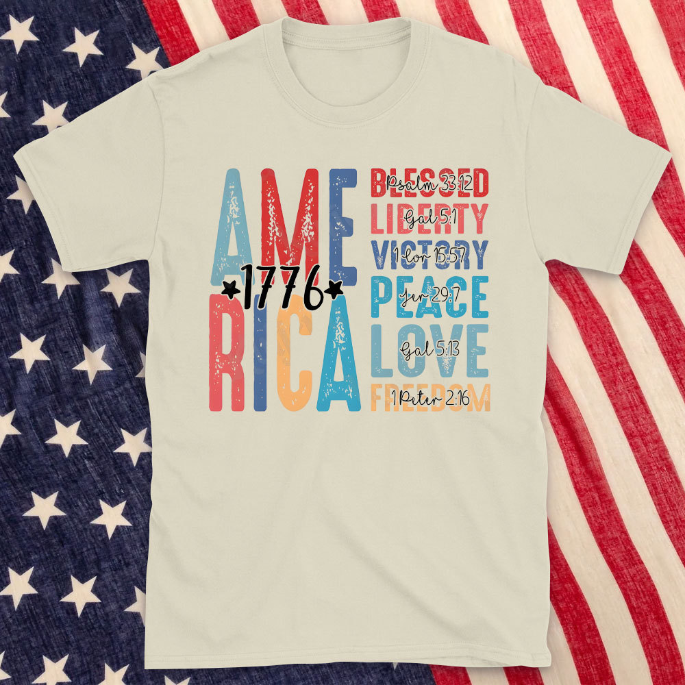 America And Jesus Christian T-Shirt