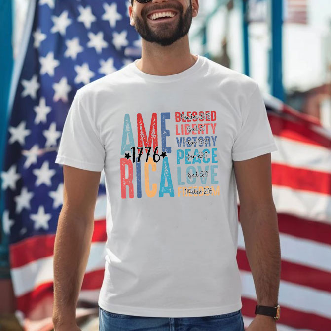 America And Jesus Christian T-Shirt