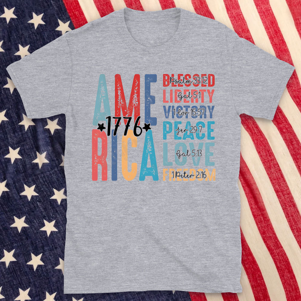America And Jesus Christian T-Shirt