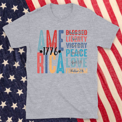 America And Jesus Christian T-Shirt