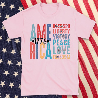 America And Jesus Christian T-Shirt