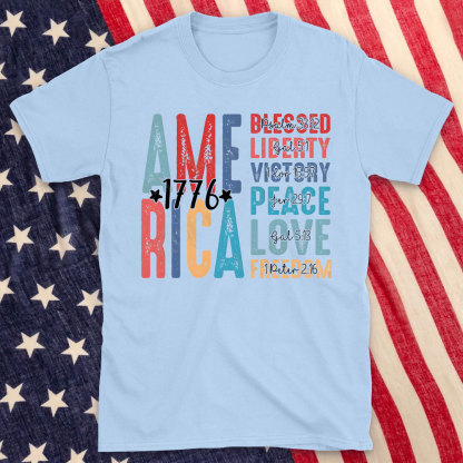 America And Jesus Christian T-Shirt