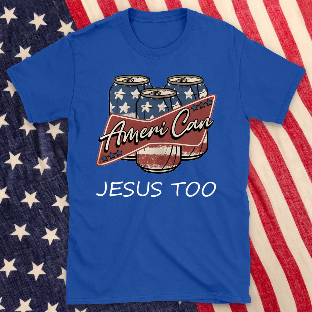 America Can Jesus Too Christian T-Shirt