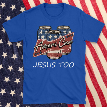 America Can Jesus Too Christian T-Shirt