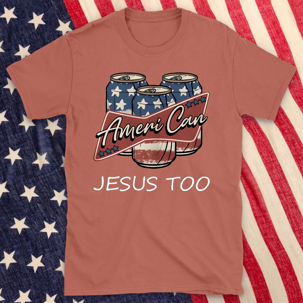 America Can Jesus Too Christian T-Shirt