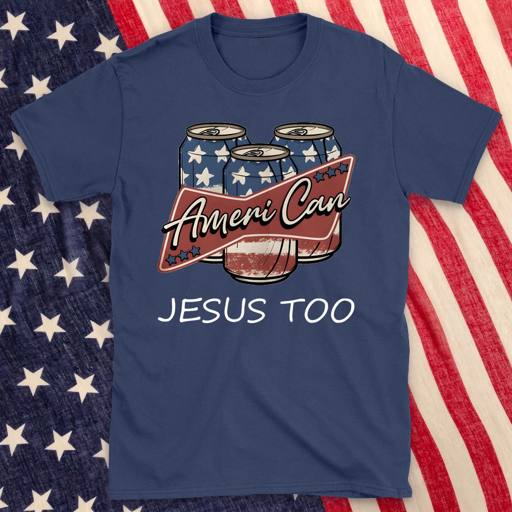 America Can Jesus Too Christian T-Shirt