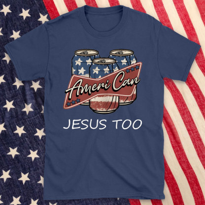 America Can Jesus Too Christian T-Shirt