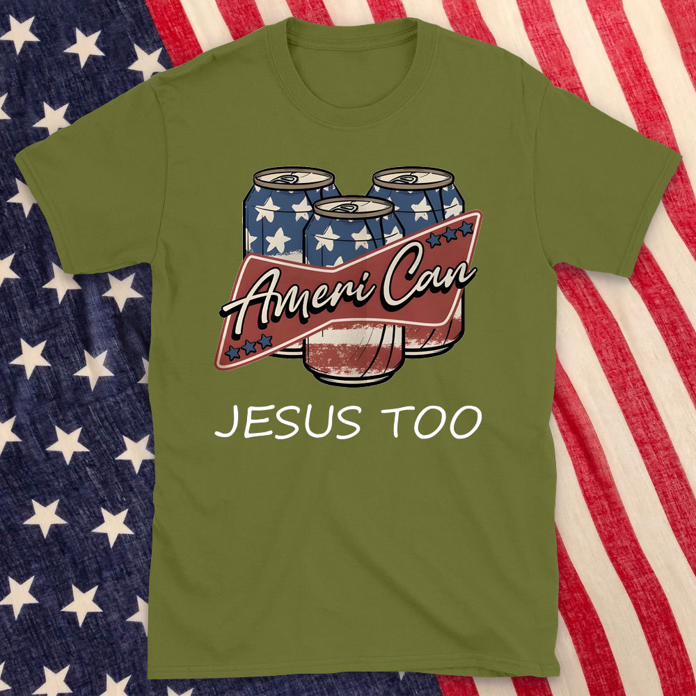 America Can Jesus Too Christian T-Shirt