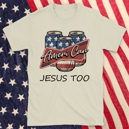 America Can Jesus Too Christian T-Shirt