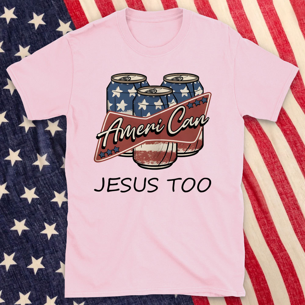 America Can Jesus Too Christian T-Shirt