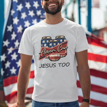 America Can Jesus Too Christian T-Shirt
