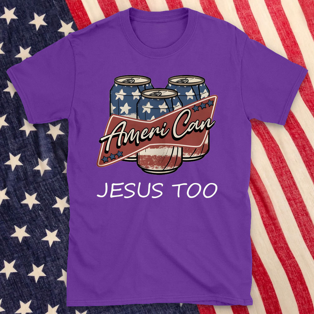 America Can Jesus Too Christian T-Shirt
