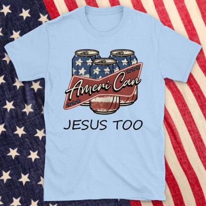 America Can Jesus Too Christian T-Shirt