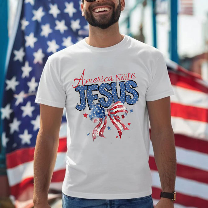 America Needs Jesus Christian T-Shirt