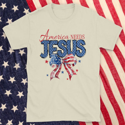 America Needs Jesus Christian T-Shirt