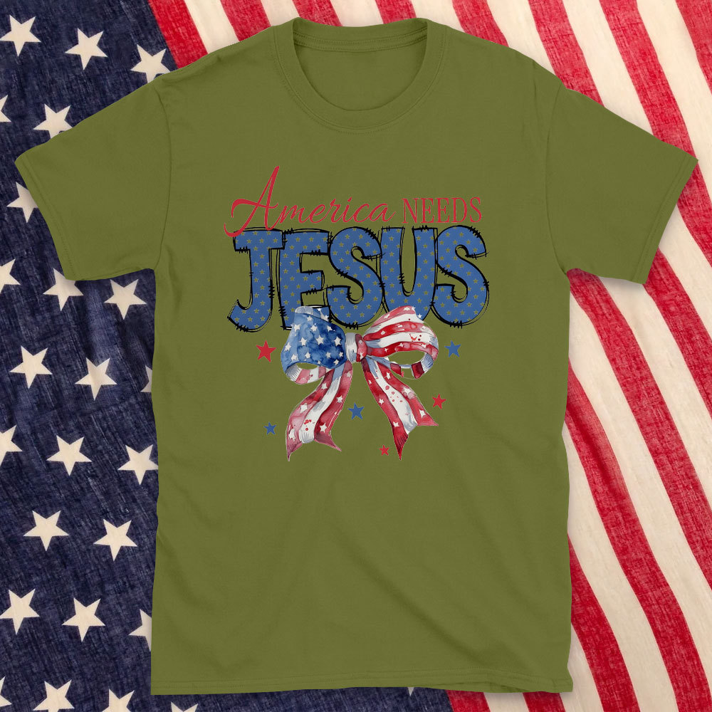 America Needs Jesus Christian T-Shirt