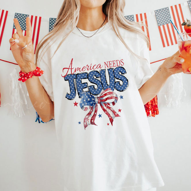 America Needs Jesus Christian T-Shirt