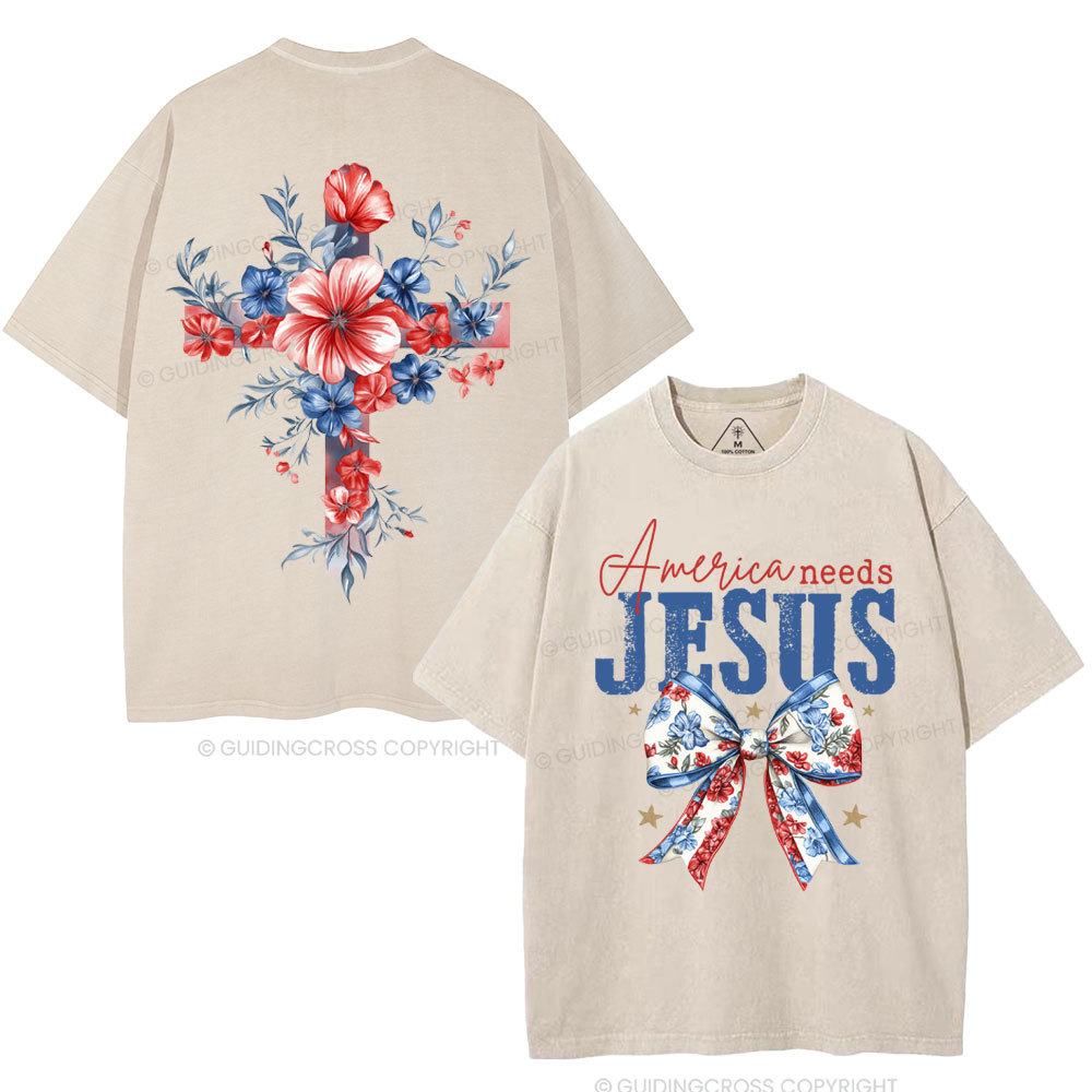 New-Sample Christian Washed T-Shirt Sale - GuidingCross
