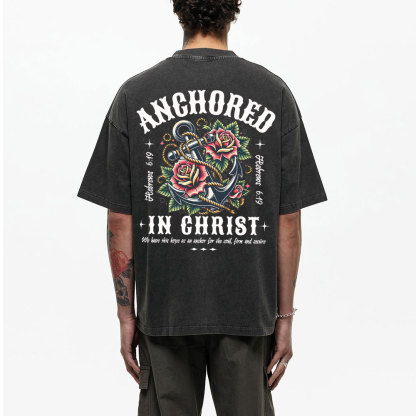 Anchored Christian Washed T-Shirt