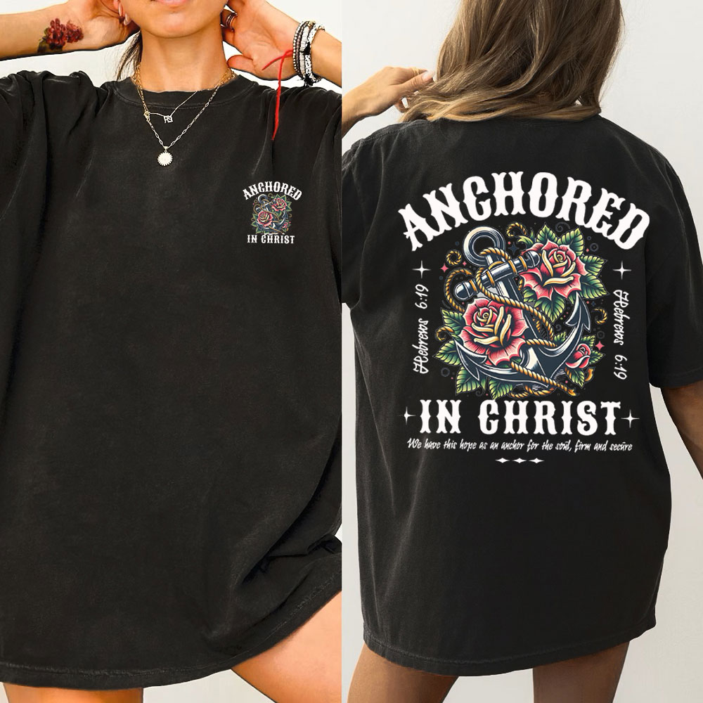 Anchored Christian Washed T-Shirt