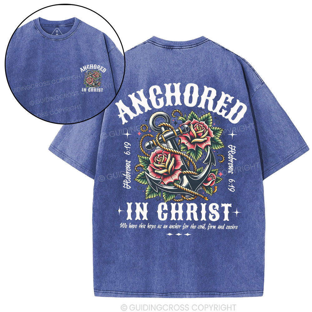 Anchored Christian Washed T-Shirt