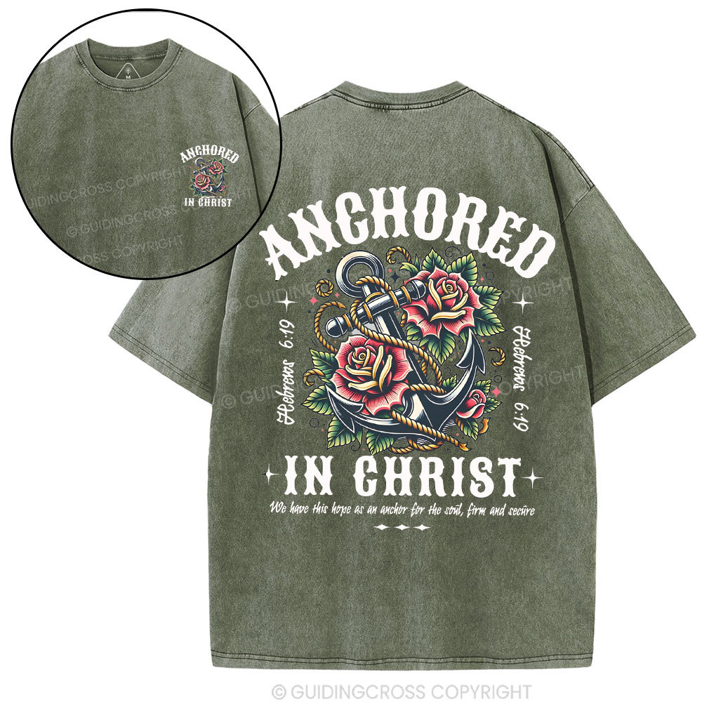 Anchored Christian Washed T-Shirt