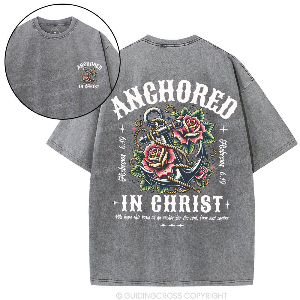 Anchored Christian Washed T-Shirt