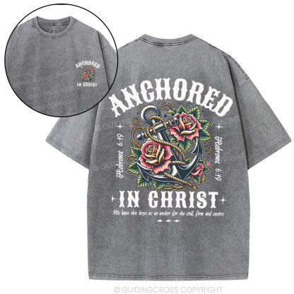 Anchored Christian Washed T-Shirt