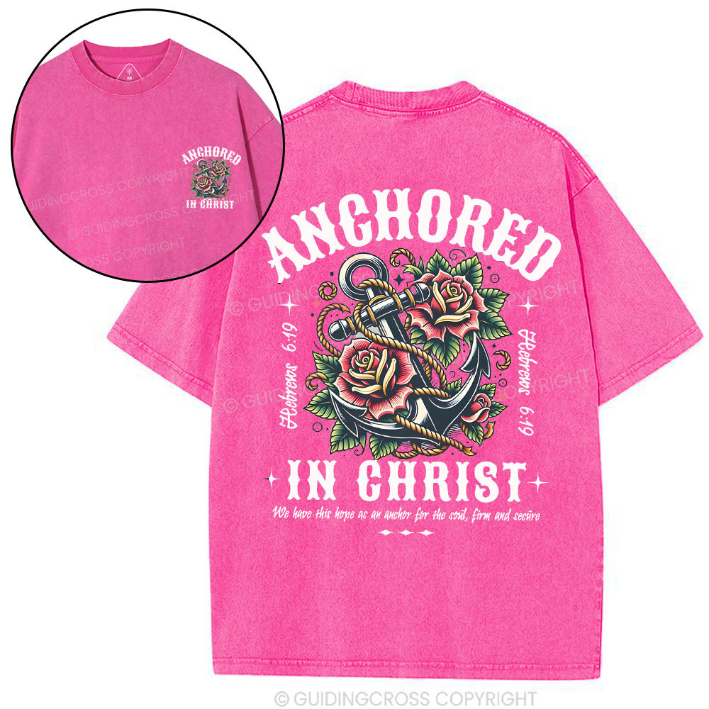 Anchored Christian Washed T-Shirt