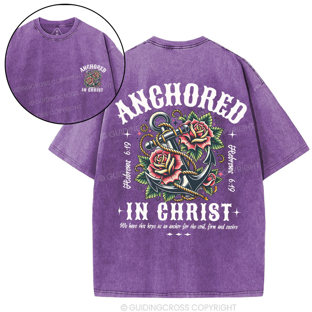 Anchored Christian Washed T-Shirt