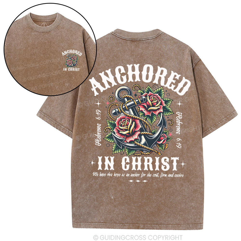 Anchored Christian Washed T-Shirt