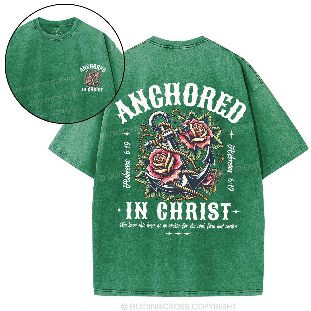 Anchored Christian Washed T-Shirt