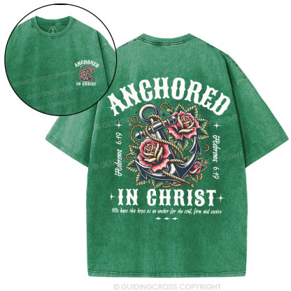 Anchored Christian Washed T-Shirt