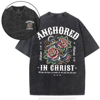 Anchored Christian Washed T-Shirt