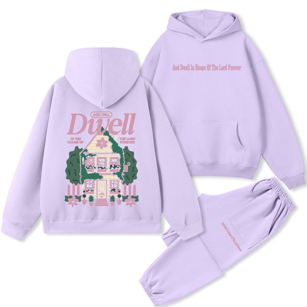 And Dwell In House Of The Lord Forever Christian Premium Fleece Hoodie Set
