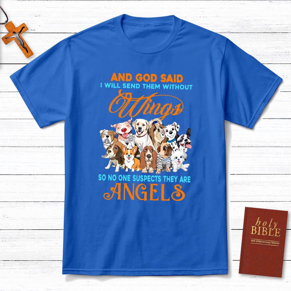 And God Said I Will Send Them Without Wings Christian T-Shirt