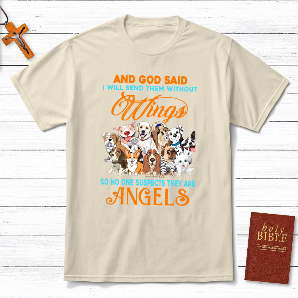 And God Said I Will Send Them Without Wings Christian T-Shirt