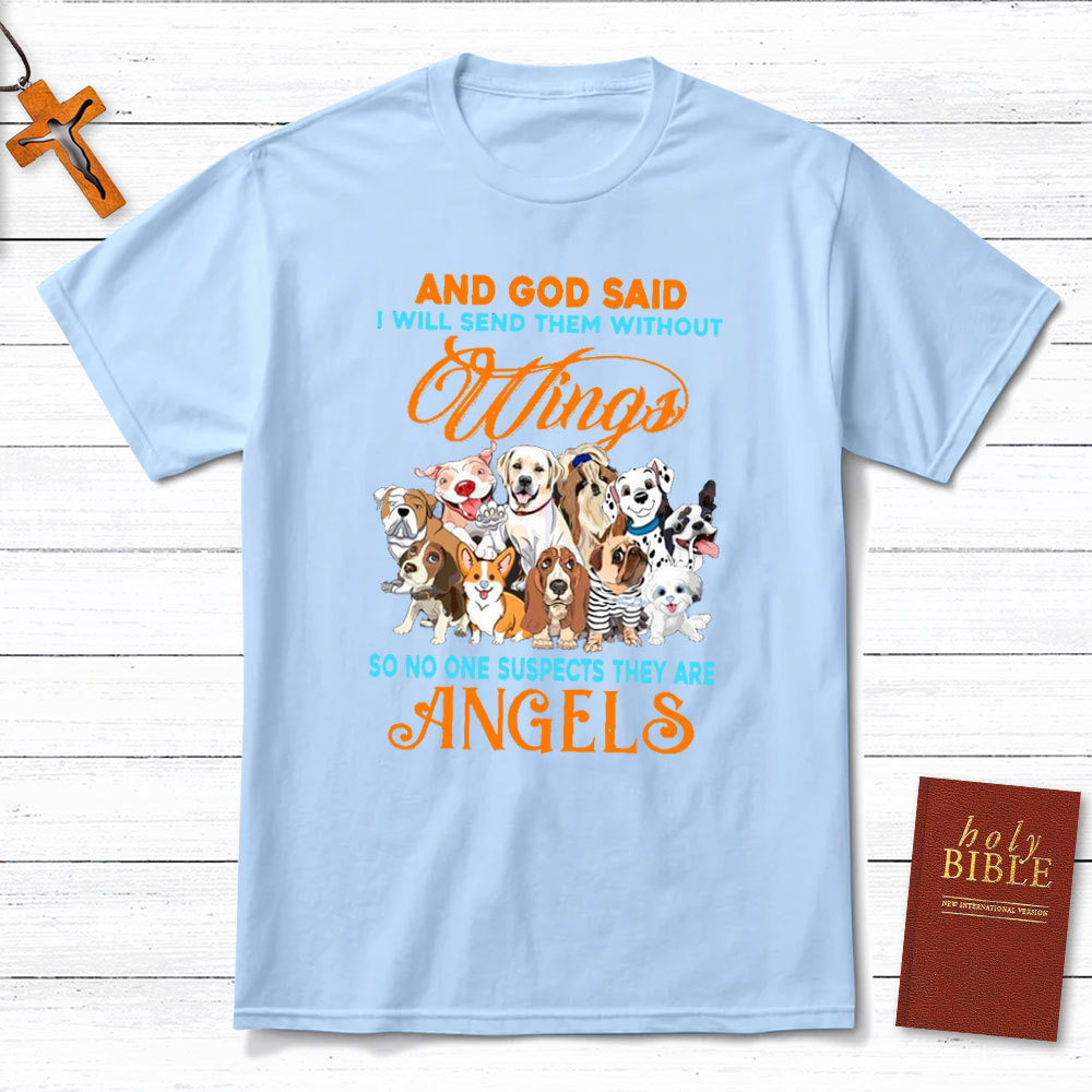 And God Said I Will Send Them Without Wings Christian T-Shirt