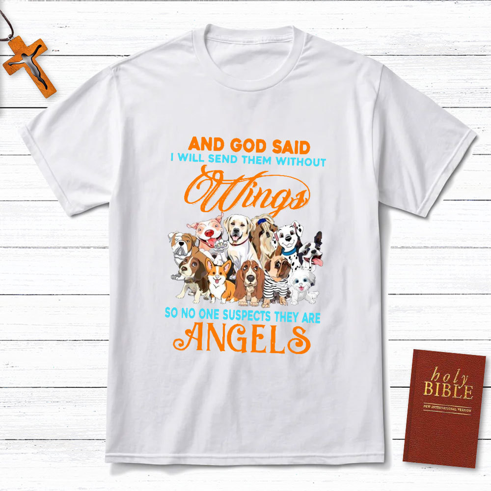 And God Said I Will Send Them Without Wings Christian T-Shirt