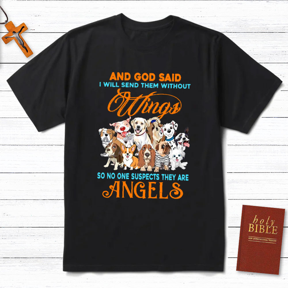 And God Said I Will Send Them Without Wings Christian T-Shirt