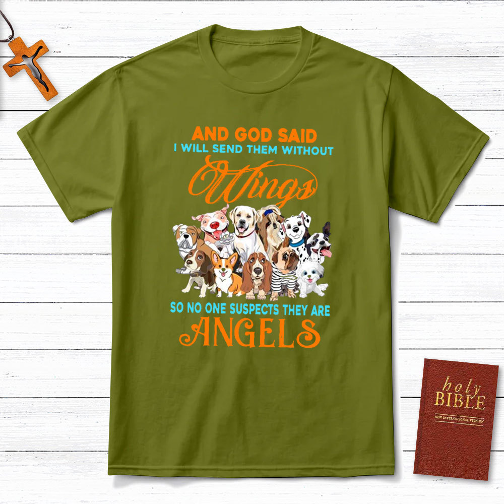 And God Said I Will Send Them Without Wings Christian T-Shirt