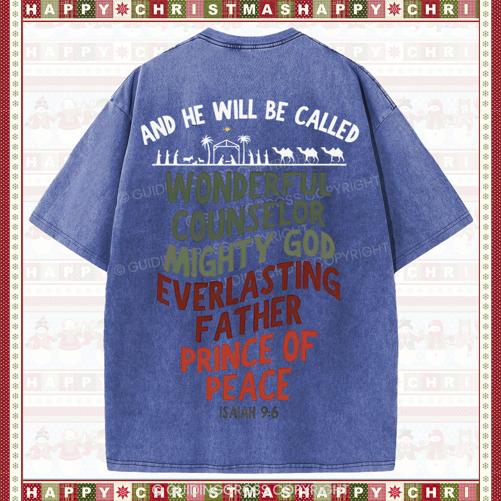 And He Will Be Called Christian Washed T-Shirt