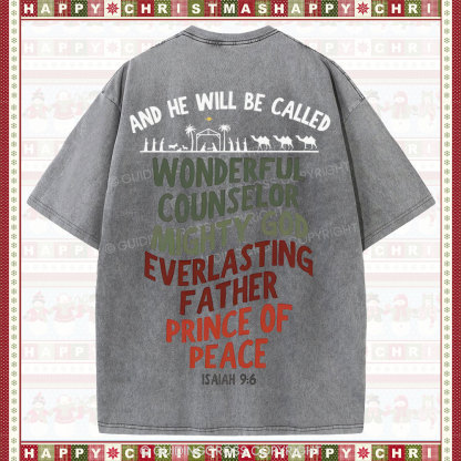 And He Will Be Called Christian Washed T-Shirt