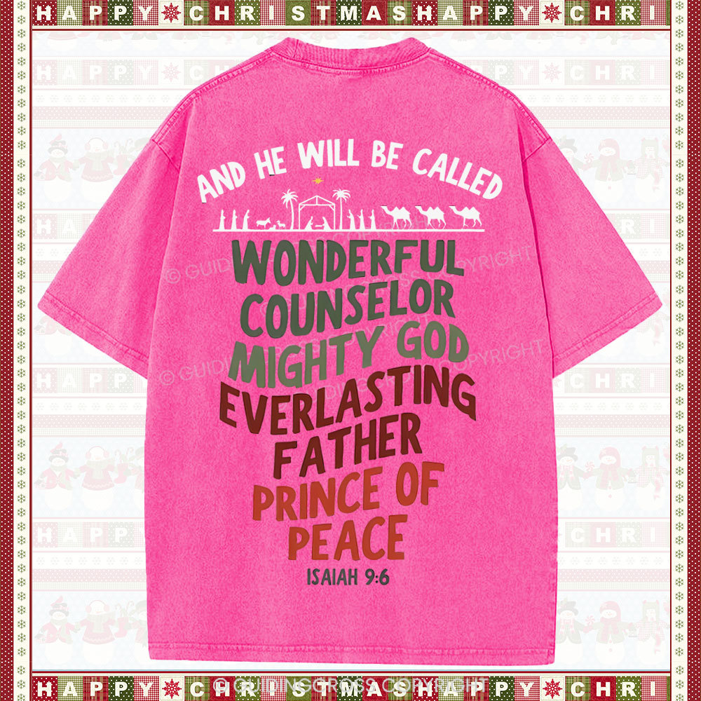 And He Will Be Called Christian Washed T-Shirt