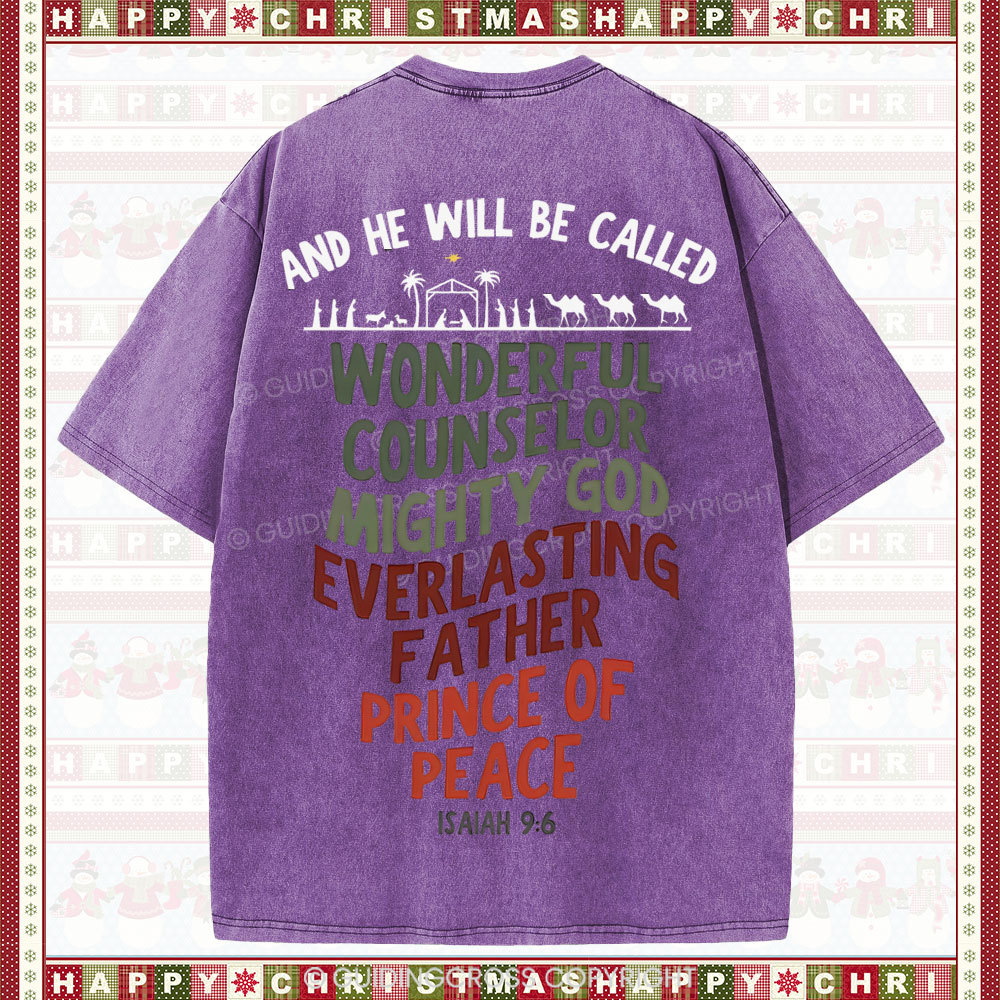 And He Will Be Called Christian Washed T-Shirt