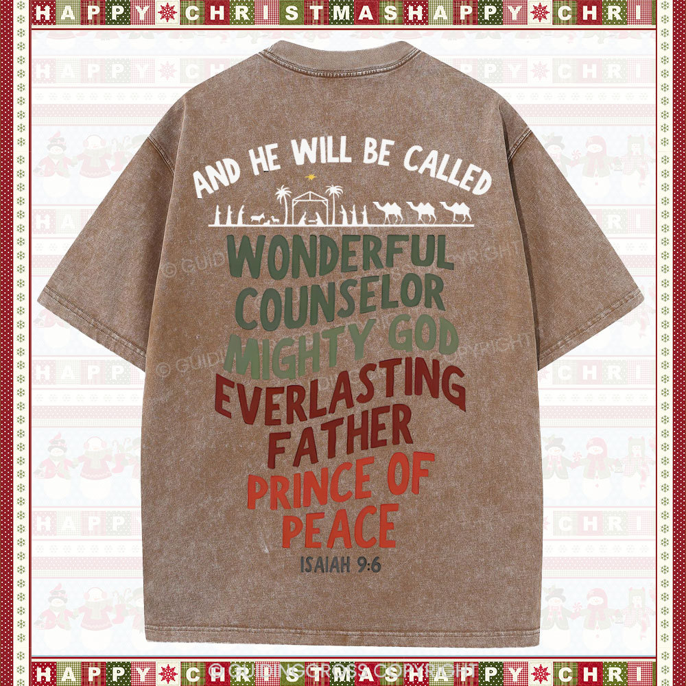 And He Will Be Called Christian Washed T-Shirt