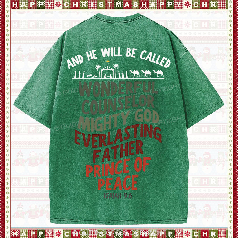 And He Will Be Called Christian Washed T-Shirt