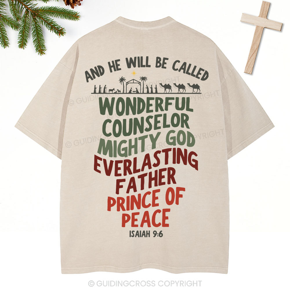 And He Will Be Called Christian Washed T-Shirt