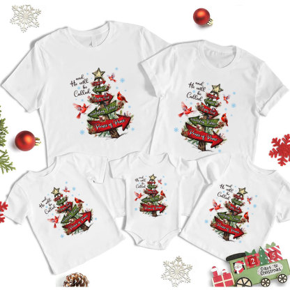 And He Will Be Called Christmas Family Matching Shirts